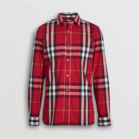 men red burberry shirt|authentic burberry shirt.